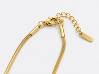 Cherry Charm Pendant Necklace  Gold Tone Anti Tarnish