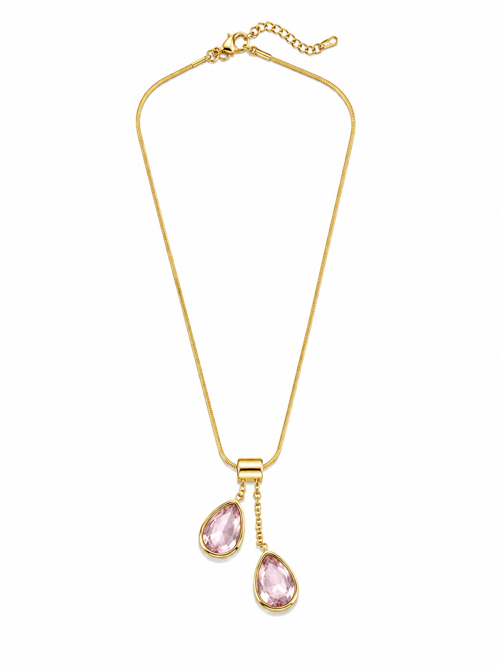 Teardrop Pendant Necklace  Anti Tarnish