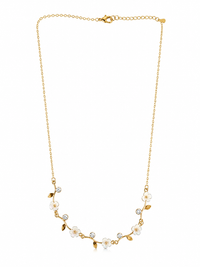 Floral Vine Crystal Necklace Anti Tarnish