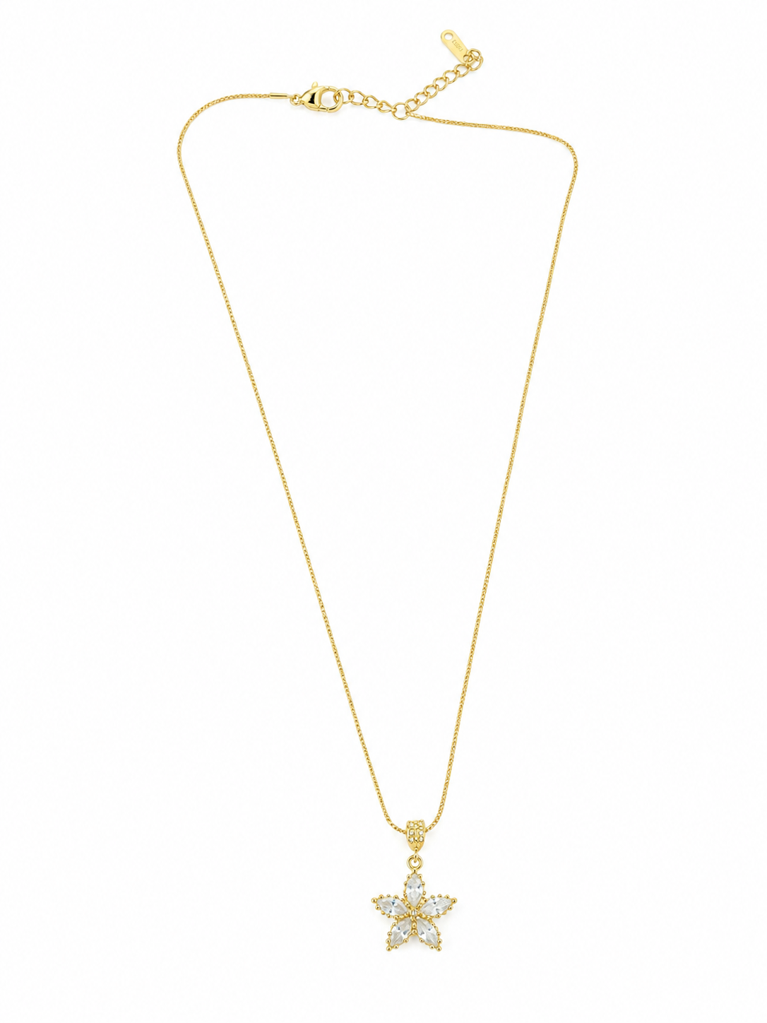 Five Petal Crystal Necklace