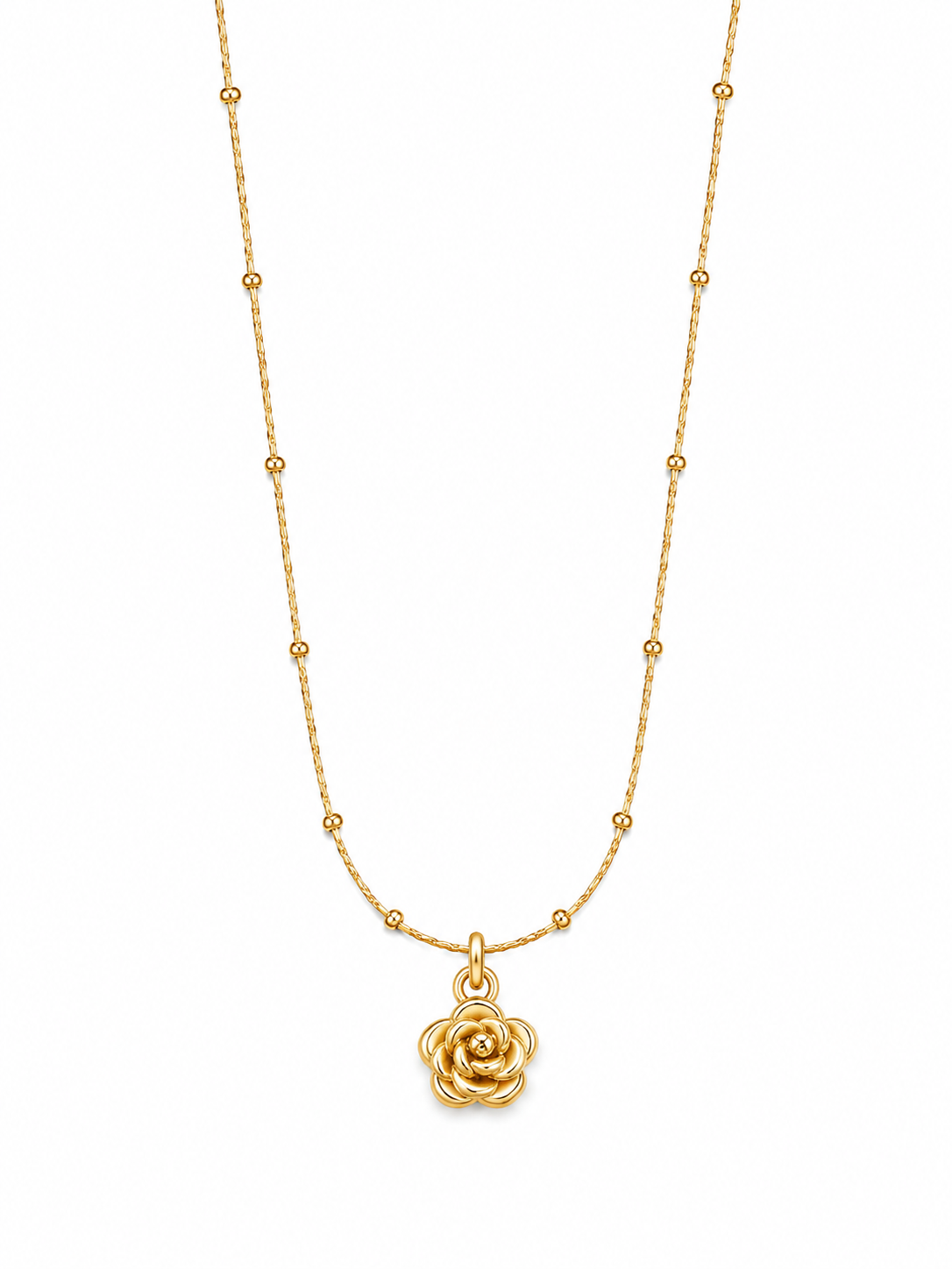 Golden Rose Necklace