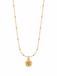 Golden Rose Necklace