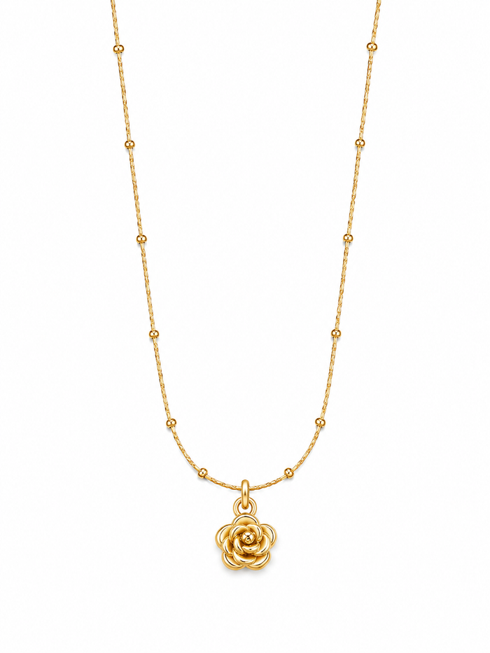 Golden Rose Necklace