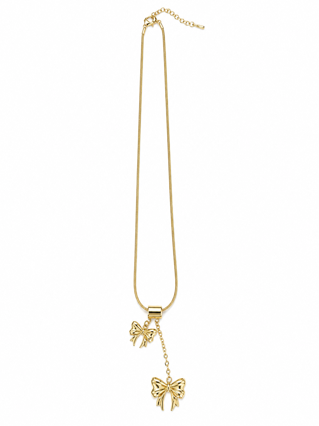 Bow Drop Necklace